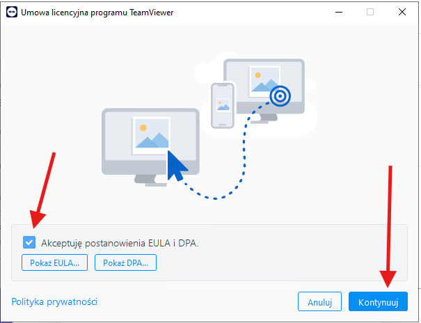 Krok 2 - Włączanie programu